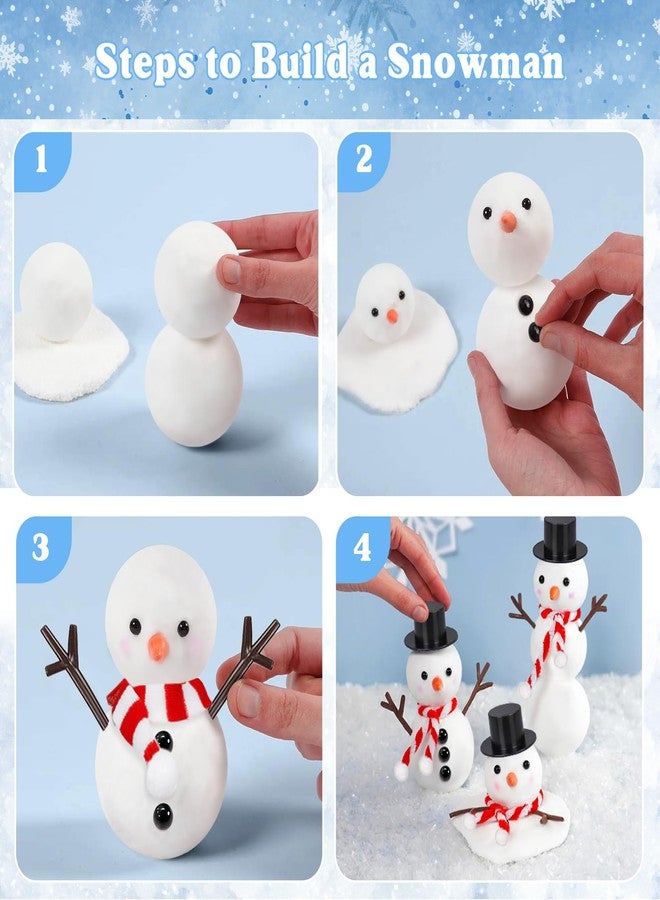 Outivity 9 Pack Build a Modeling Clay Snowman Kit, Winter DIY Crafts for Kids, Snowman Craft Kit for Indoor & Classroom Activities - Image 5
